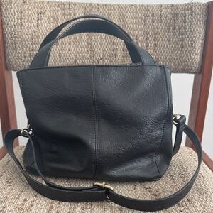 Joy Susan Elegant Black Leather Handbag-